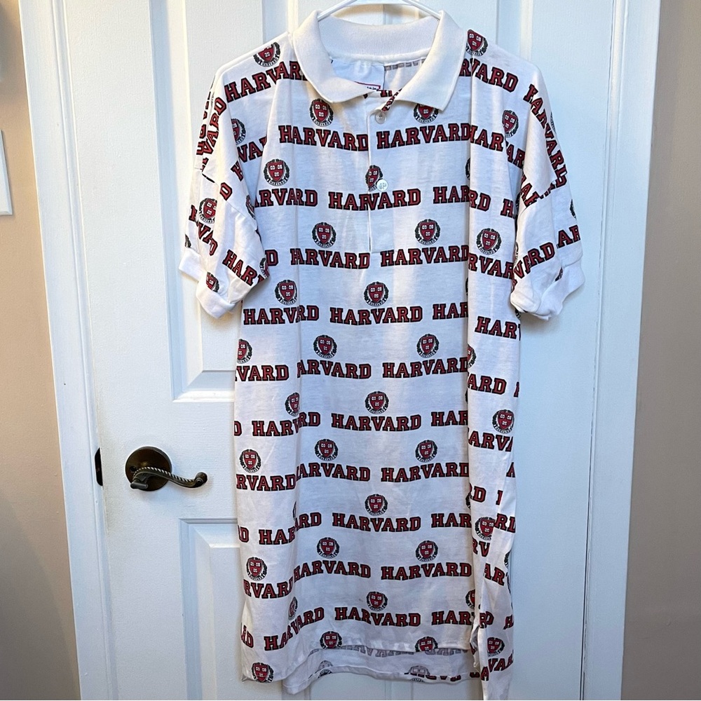 Harvard Vintage 90s Polo Made in USA One Size Fits All
